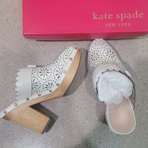Kate Spade Cala Laser Cut Clogs